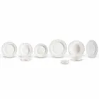 Set of 27 Elegant White Porcelain Design Plates - Gimignano Viadurini