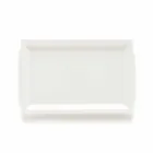White Porcelain Modern Dinner Plates Set 25 Pieces - Basal Viadurini