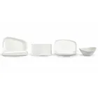 White Porcelain Dinner or Serving Dishes Service - Nalah Viadurini