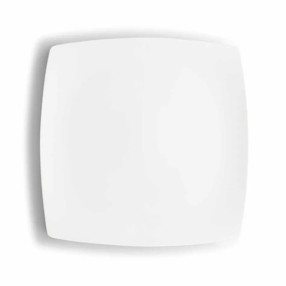 White Porcelain Coffee Cups Service Modern Design 8 Pieces - Duomo Viadurini