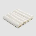 Elegant Linen Napkin Service with Fold Edge, 6 Colored Pieces - Onestini Viadurini