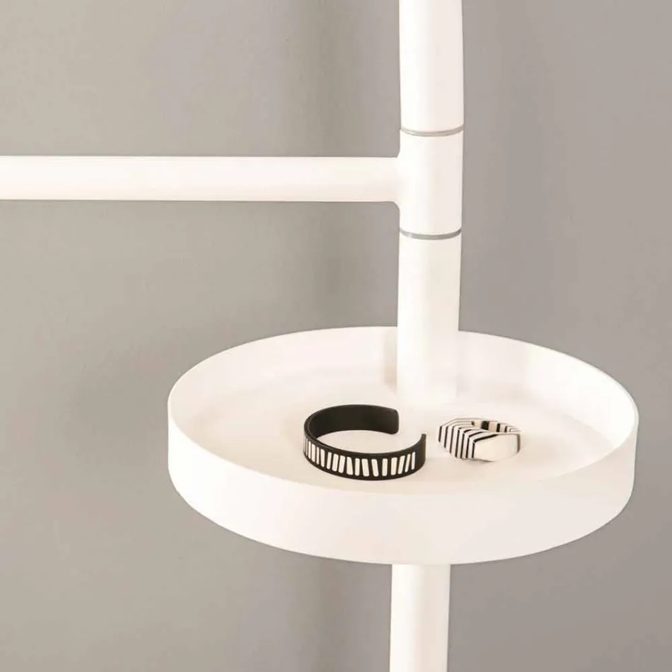 Modern valet stand in RAL painted steel of Made in Italy design - Mirello Viadurini