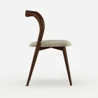 Set of 4 Elegant Solid Wood Dining Chairs, Made in Italy - Numa Viadurini