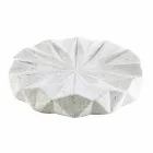 Modern bathroom accessories set in white resin Levice Viadurini