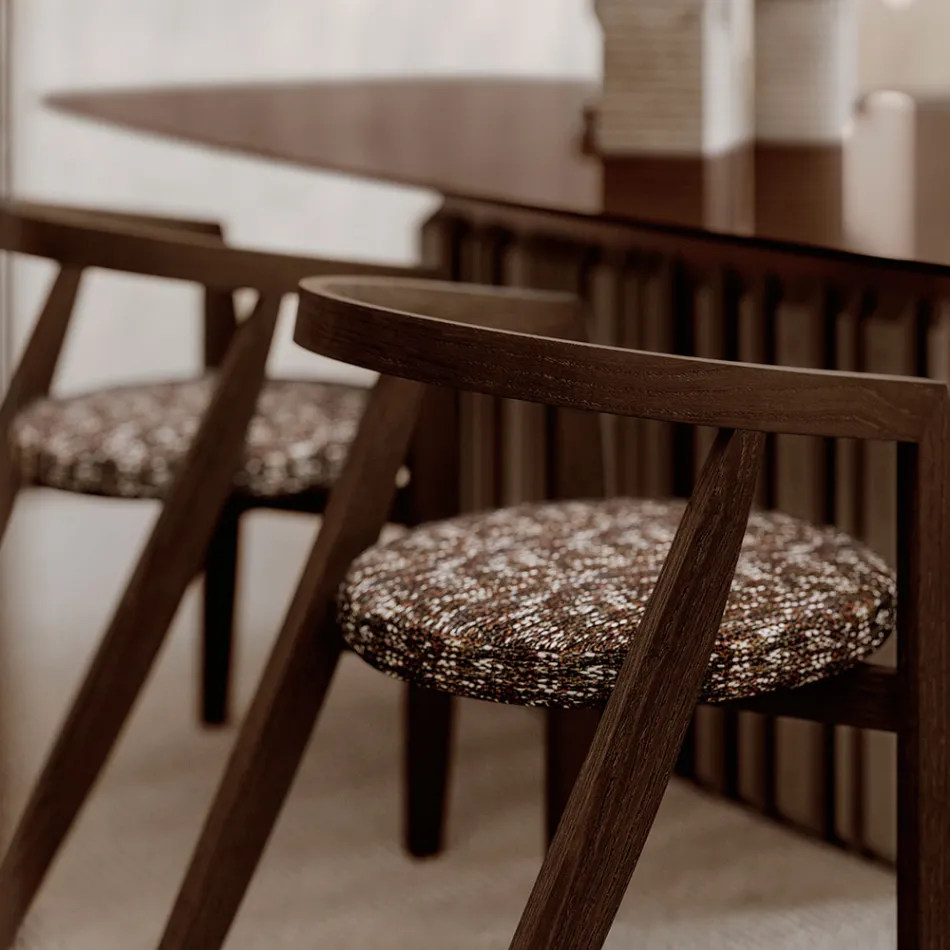 Set of 4 Modern Chairs in High-Quality Solid Wood Made in Italy - Vela Viadurini