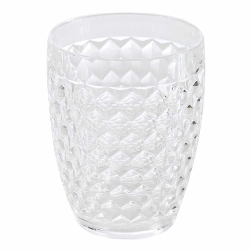 Netro dispenser + glass bathroom set + modern soap dish Viadurini