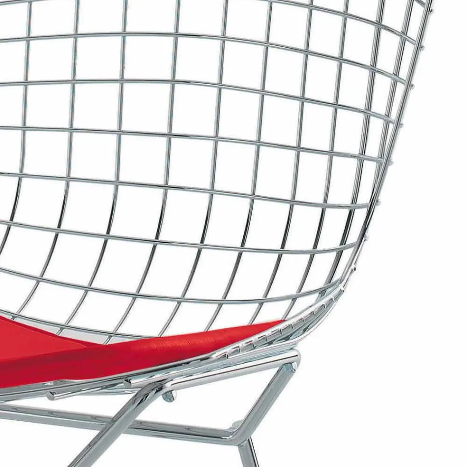 High Leather Bar Stool with Steel Structure Made in Italy - Beniamino Viadurini