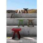 Low Outdoor Polypropylene Stool Made in Italy - Prue Viadurini