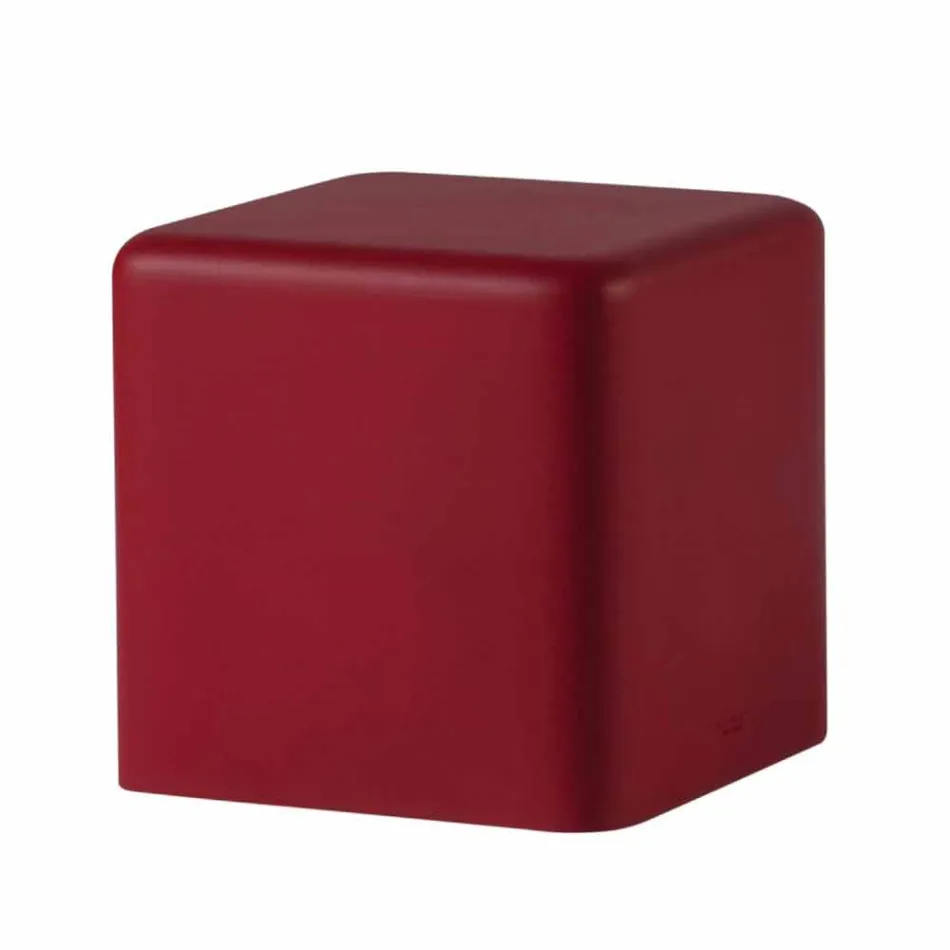 Soft polyurethane cube stool Slide Soft Cube design made in Italy Viadurini
