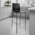 Kitchen Stool in Steel and Technopolymer Made in Italy 2 Pieces - Garland Viadurini