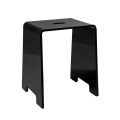 Penelope - Black Plexiglass Designer Bathroom Stool Made in Italy