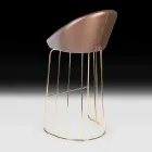 Modern bar stool 100% Made in Italy Dedo Viadurini