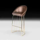 Modern bar stool 100% Made in Italy Dedo Viadurini