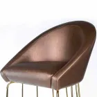 Modern bar stool 100% Made in Italy Dedo Viadurini