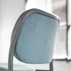 Kitchen Stool in Fabric and Metal Made in Italy 2 Pieces - Sangria Viadurini