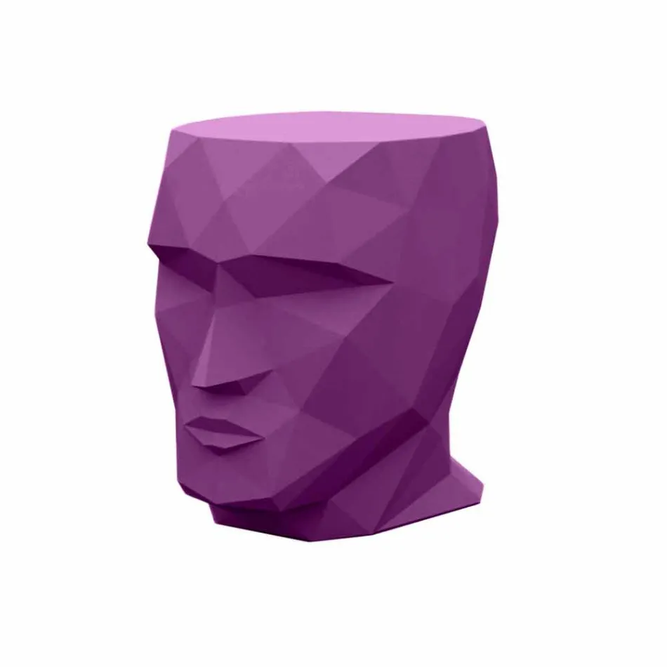 Outdoor stool in the shape of a face in a modern design by Adan by Vondom Viadurini