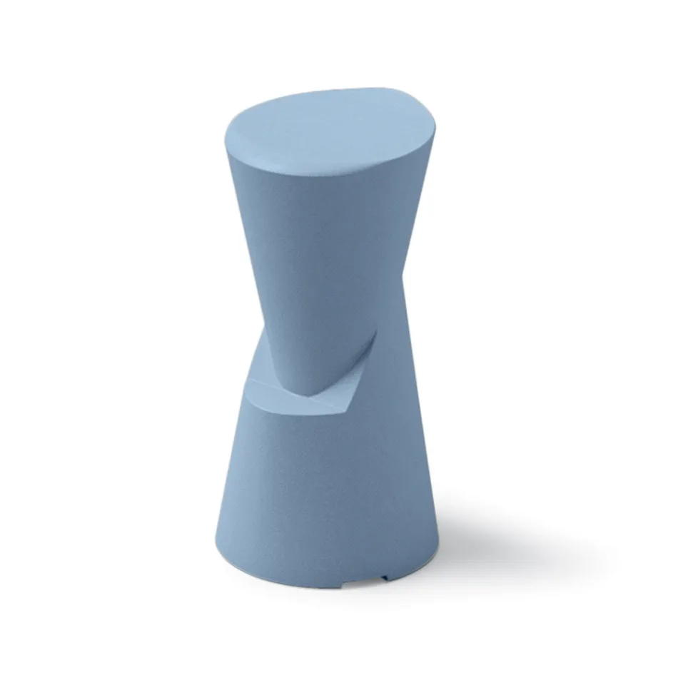 Outdoor Stool in Polyethylene 7 Colors Made in Italy - Cream Viadurini