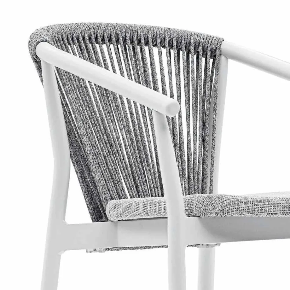 Stackable Garden Stool Aluminum and Technical Fabric - Smart by Varaschin Viadurini