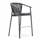 Stackable Garden Stool Aluminum and Technical Fabric - Smart by Varaschin Viadurini