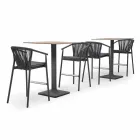 Stackable Garden Stool Aluminum and Technical Fabric - Smart by Varaschin Viadurini