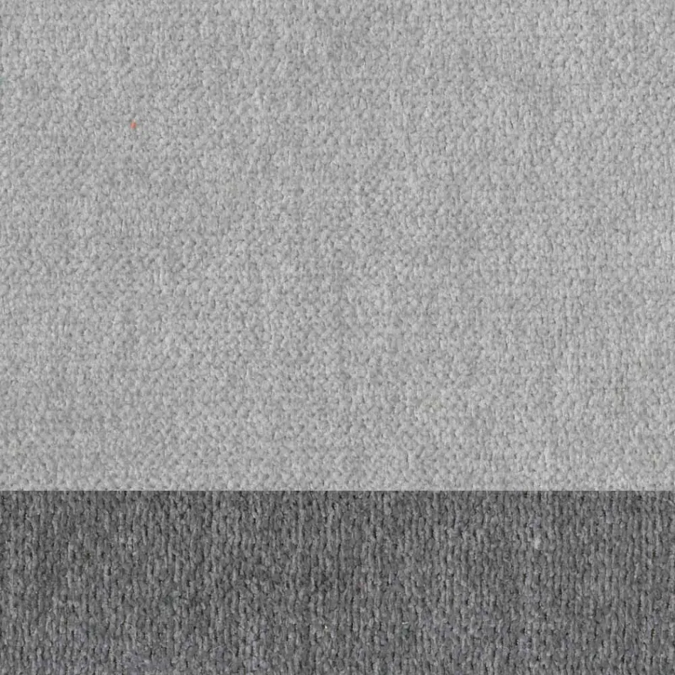 Design Living Room Stool in Fabric with Border and Anthracite Metal - Scarat Viadurini