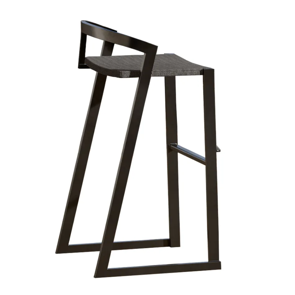 Outdoor Design Stool in High Quality Aluminium, 3 pieces - Filomena Viadurini