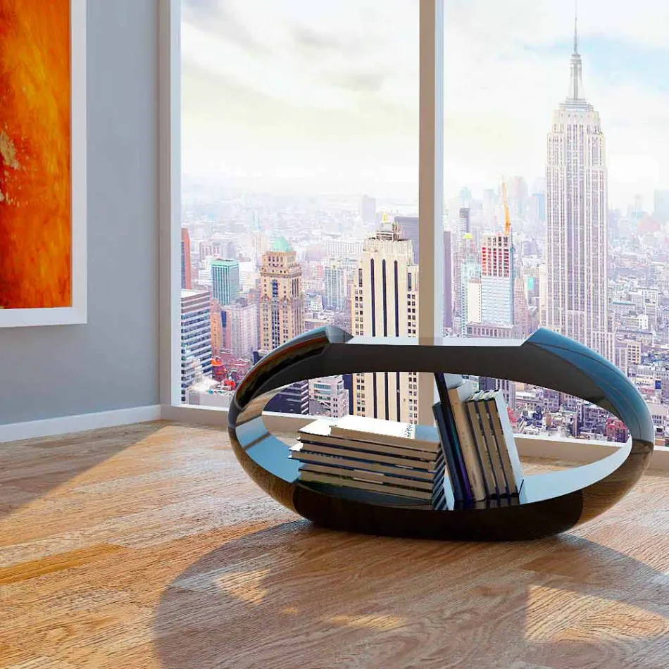 design stool with integrated library Ellix made in Italy Viadurini