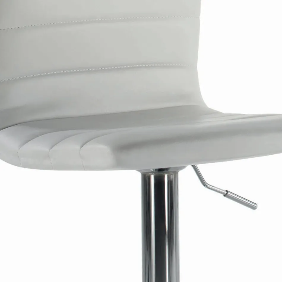 Swivel Stool with Backrest in Different Sizes Made in Italy - Parma Viadurini