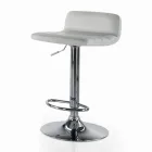 Swivel Stool with Backrest in Different Sizes Made in Italy - Parma Viadurini
