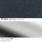 Swivel Stool in Fabric and Steel with Gas Lift Made in Italy - Marchesi Viadurini