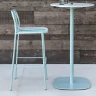 Stackable Outdoor Metal Stool Made in Italy 2 Pieces - Simply Viadurini