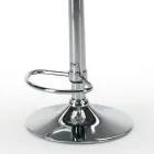 Stool in Ecoleather and Steel with Gas Lift Made in Italy - Lorenza Viadurini