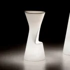 Luminous Outdoor Stool in Polyethylene with LED Made in Italy - Desmond Viadurini