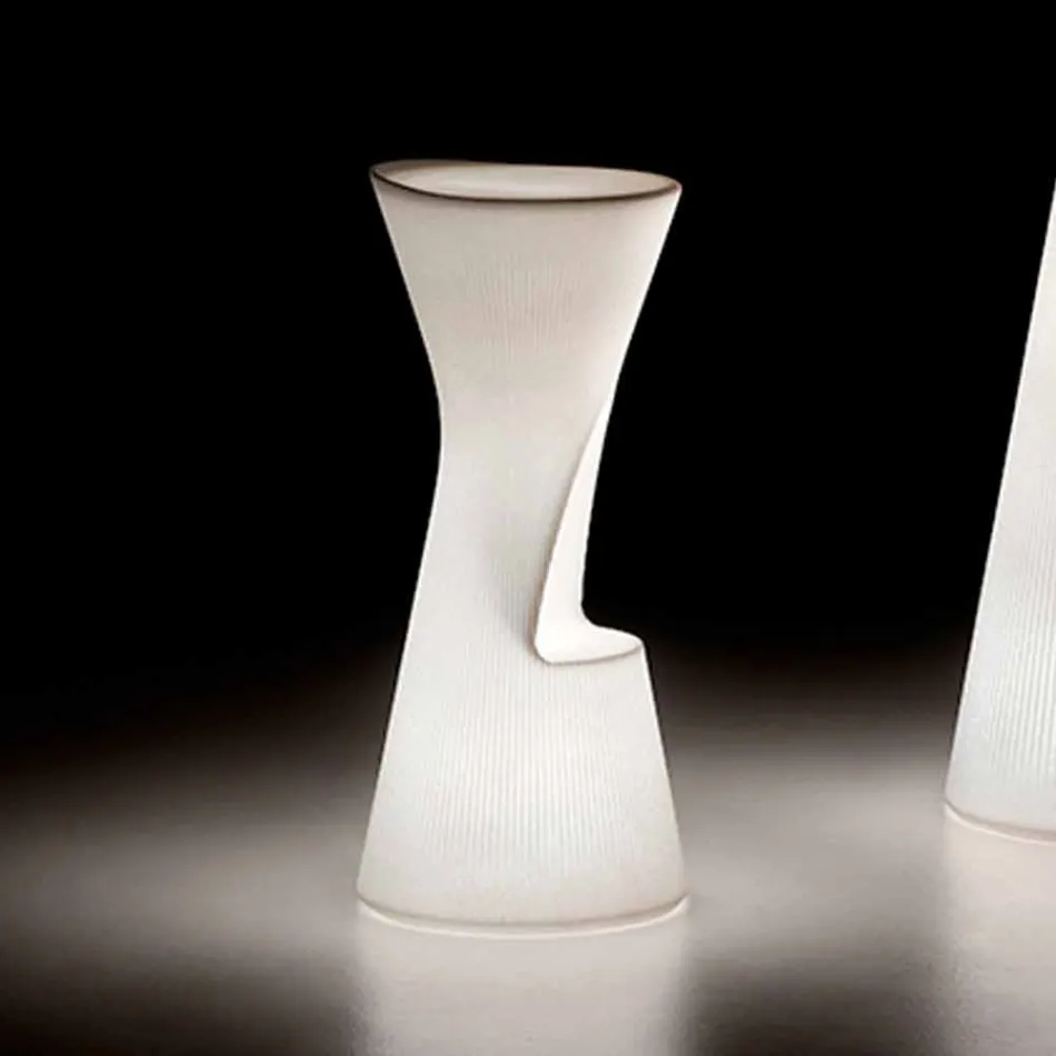 Luminous Outdoor Stool in Polyethylene with LED Made in Italy - Desmond Viadurini