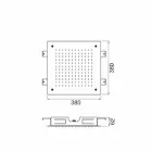 Stainless Steel Single Jet Ceiling Shower Head Made in Italy - Cauro Viadurini