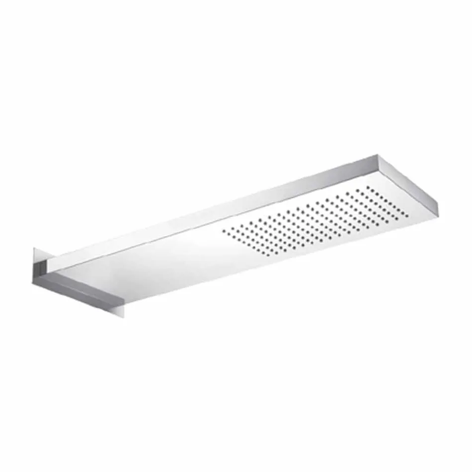 Steel Shower Head with Rain Jet Made in Italy - Nairobi Viadurini