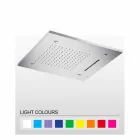 Stainless Steel Shower Head with Chromotherapy Made in Italy - Solver Viadurini