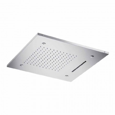 Stainless Steel Shower Head with Chromotherapy Made in Italy - Solver Viadurini