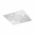 Steel Showerhead with Rain Jet and Nebulizers Made in Italy - Selmo