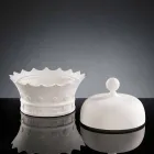 Handmade Ceramic Ornament in the Shape of a Crown Made in Italy - Kingo Viadurini