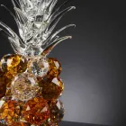 Decorative Pineapple-Shaped Crystal Ornament Made in Italy - Pineapple Viadurini