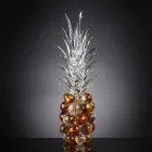 Decorative Pineapple-Shaped Crystal Ornament Made in Italy - Pineapple Viadurini