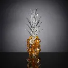 Decorative Pineapple-Shaped Crystal Ornament Made in Italy - Pineapple Viadurini