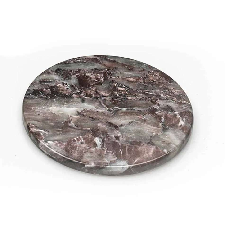 Modern coasters in Colored Marble Made in Italy, 2 Pieces - Nessa Viadurini