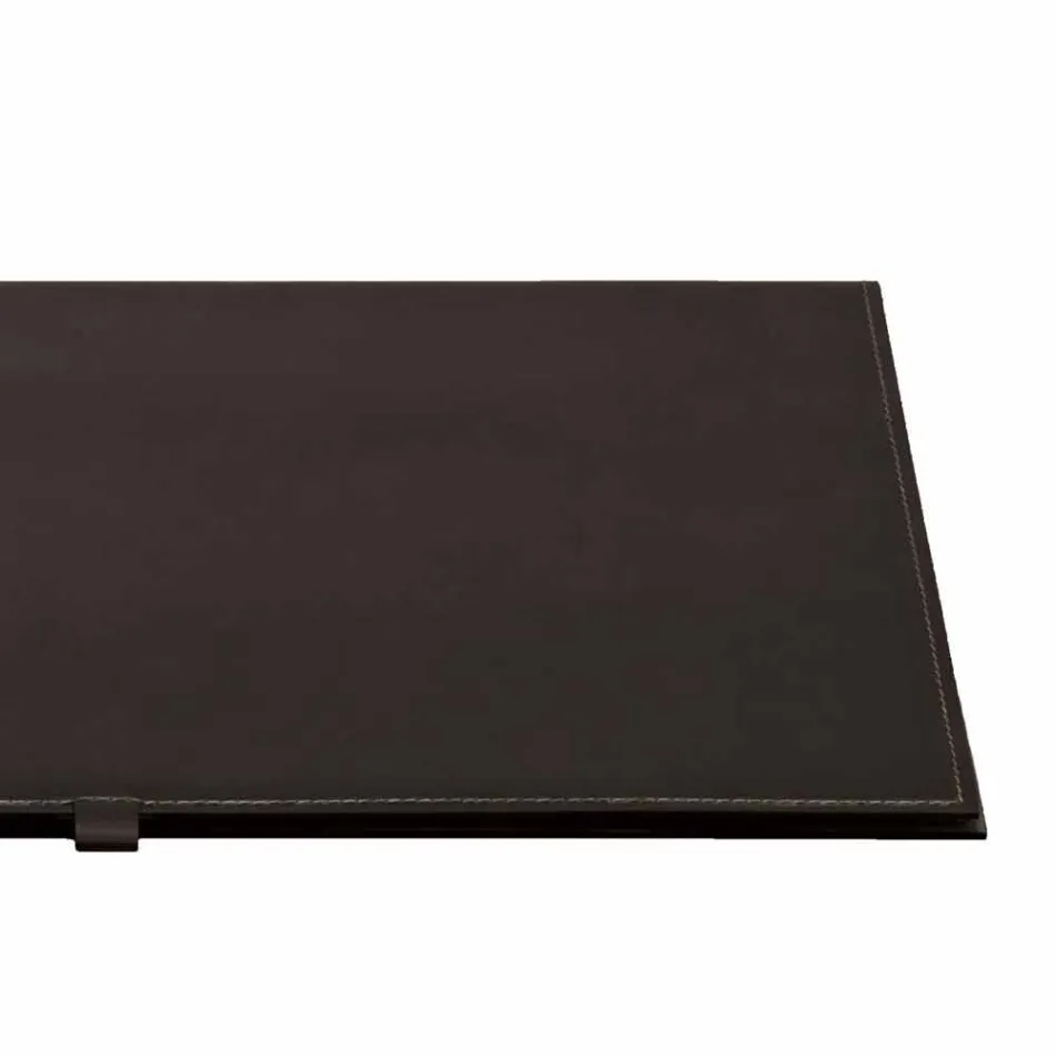 Design Desk Pad in Regenerated Openable Leather Made in Italy - Aristotle Viadurini