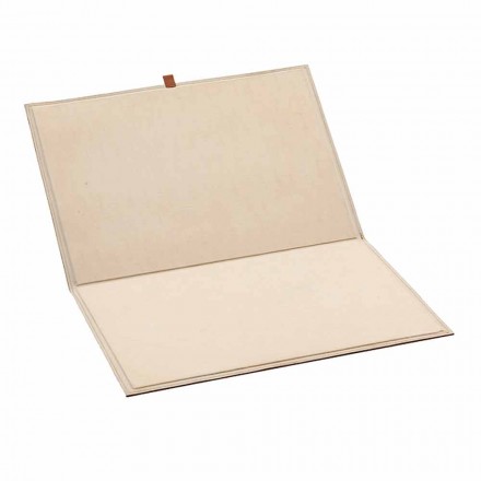 Design Desk Pad in Regenerated Openable Leather Made in Italy - Aristotle Viadurini