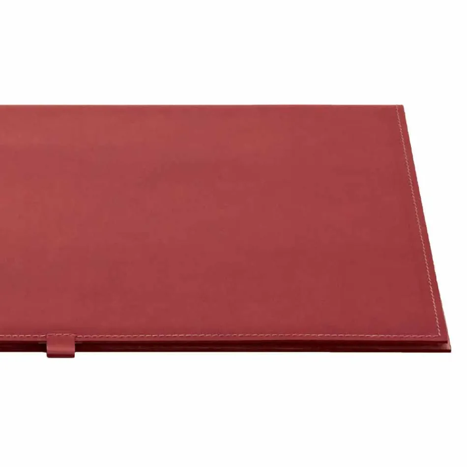 Design Desk Pad in Regenerated Openable Leather Made in Italy - Aristotle Viadurini