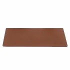 Regenerated Leather Desk Pad with Pen Stop Stitching Made in Italy - Ascanio Viadurini