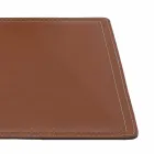 Regenerated Leather Desk Pad with Pen Stop Stitching Made in Italy - Ascanio Viadurini