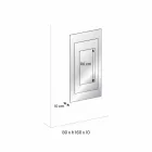 Three-Layer Wall Mirror and Black Structure Italian Design - Plaudio Viadurini